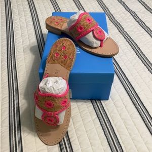 Neon Pink Jack Rogers